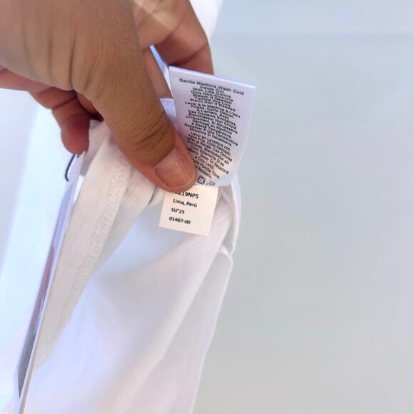 New Nation Ltd Frankie Muscle Tee Pima Cotton T-Shirt White Shirt Top Small - Picture 11 of 11